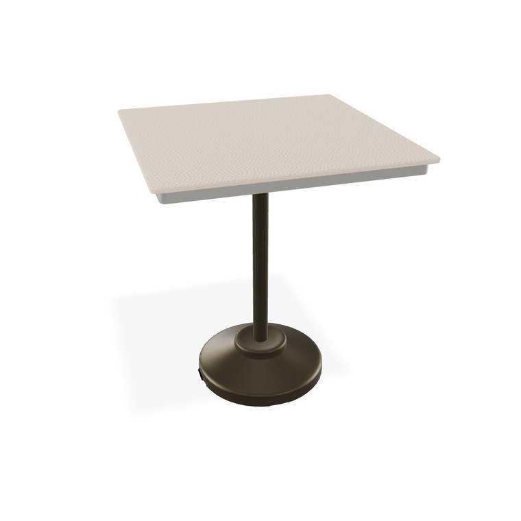 Telescope Dining Height 32" Square Table w/ 80lb Pedestal