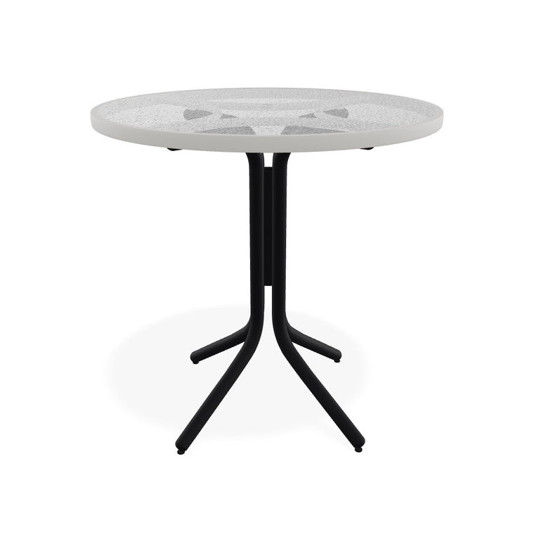 Telescope Balcony Height 36" Round Glass Top Table