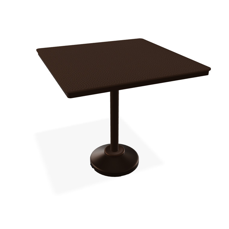 Telescope Dining Height 42" Square MGP Top Table w/ 80lb Pedestal