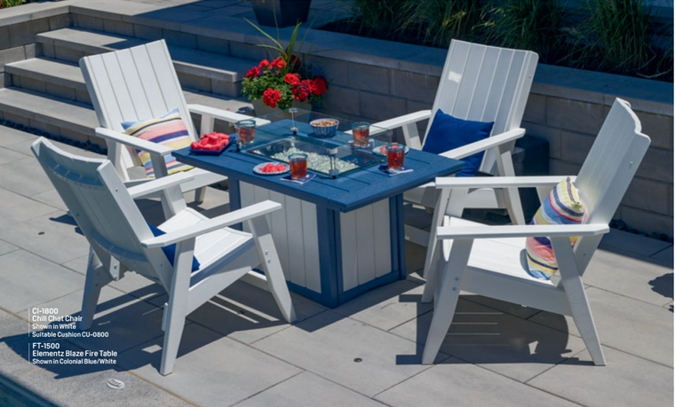 Breezesta 5 Piece Chill Chair Table Collection