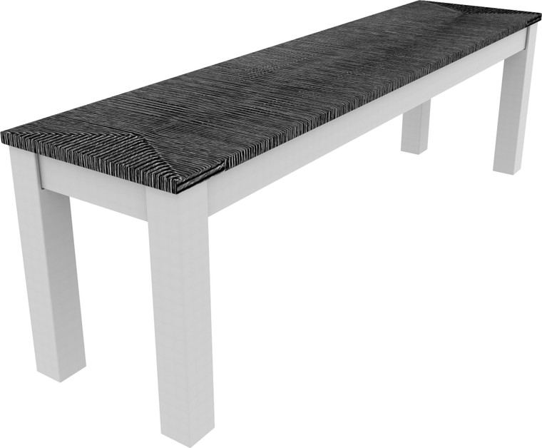 Seaside Casual Greenwich 60 Inch Dining Bench Woven