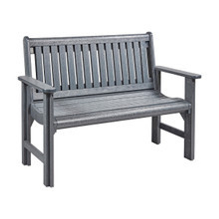 C. R. Plastics 4 ft Garden Bench - Slate Grey