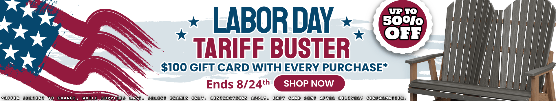 Labor Day Tariff Buster Sale