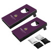 Burgundy Cornholio Desktop Cornhole set with Watkins Wellness logo on a white background.