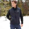 Model wearing is Black/ Black Port Authority® Puffy Vest life style.