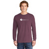 Model wearing is Berry Comfort Colors ® Heavyweight Ring Spun Long Sleeve Tee.