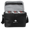 Port Authority® 6-Can Cube Cooler bag open view.