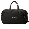 Mercer+Mettle® Claremont Duffel bag in black color front view.