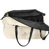 Mercer+Mettle® Claremont Duffel bag in Warm Quartz color open.