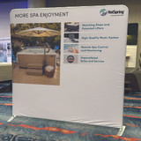 8'x8' Fabric Tension Graphic - More Spa Enjoyment