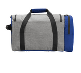 A New Era Legacy Duffel bag with a ENDLSS POOLS logo and adjustable straps back