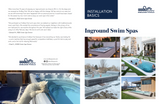 EP Installation Basics Inground Swim Spas Brochure inside pages