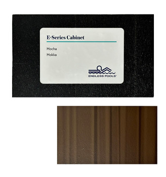 E-Series Cabinet Mocha with the white back ground