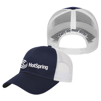 Hot Spring Two Tone Cap in Navy with white color
