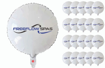 Freeflow Mylar Balloon 17" Round Helium Foil Balloon Set