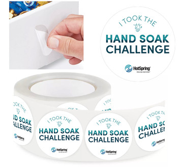 Hand Soak Challenge Label