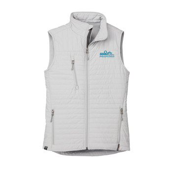 Ladies Eco-Insulated Quilted Vest with white background