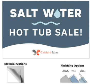 Salt Water Hanging Banner Small