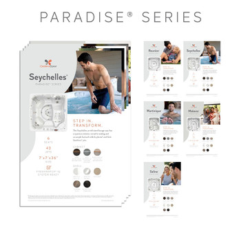 Paradise Spa Stand Collated Graphic Set PK6