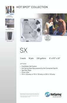 HotSpot SX Spa Stand Graphic 11 x 17