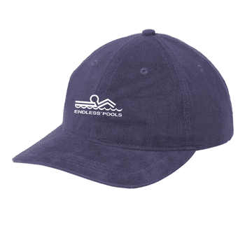 Port Authority Light Corduroy Dad Cap in Navy