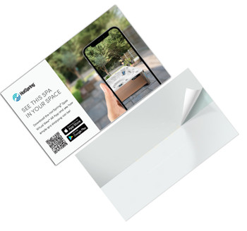 Virtual View AR App Removeable Sticker 4 Pack showing sticker.
