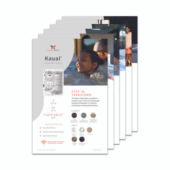 2026 Paradise Series Spa Stand Graphic Set - 11 x 17 Pk6 (Coming Soon)
