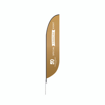 Golden Anniversary Financing Event - 14' Feather Flag on White background