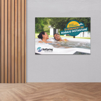 2026 French Instant Rebate Event Hanging Banner - Small mockup