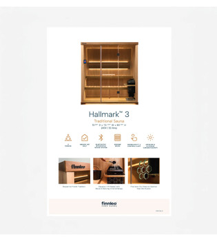 Hallmark 3 Sauna Display Sign - 11" x 17"