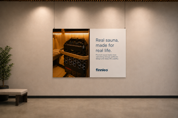 "Real Authentic Saunas" 96” x 60” Hanging Banners