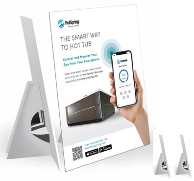 Connected Spa App Easel Back Display