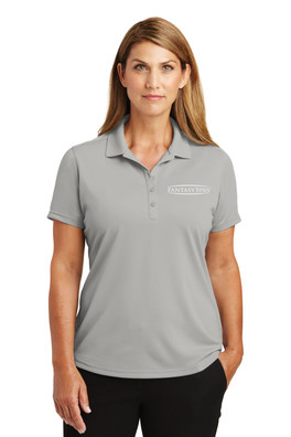 Ladies Snag Proof Polo FA color Light Grey with the white back ground