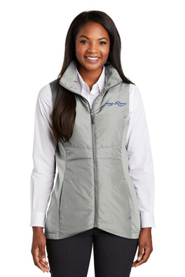 Women wearing Grey Port Authority® Ladies Collective Insulated Vest