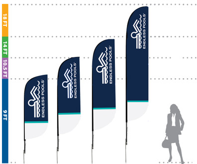 14' Endless Pools Feather Flag all sizes