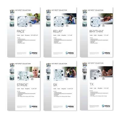 HotSpot Spa Stand Graphic Set 11 x 17 pack of 6.