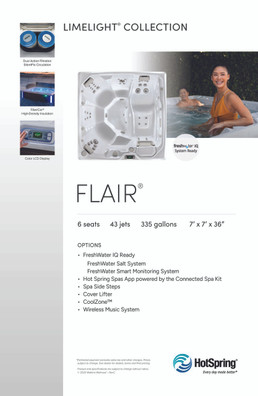 Limelight Flair Spa Stand Graphic 11 x 17 (2025)
