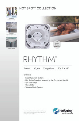 HotSpot Rhythm Spa Stand Graphic 11 x 17 (2025)