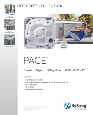 HotSpot Spa Stand Graphic Set 13 x 16 PK 6 Pace