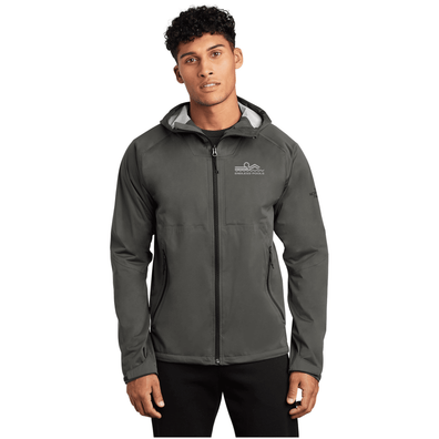 Model is wearing TNF Black The North Face ® All-Weather DryVent ™ Stretch Jacket in Asphalt Grey color