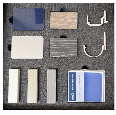 Endless™ Pools Modular Swatch Kit open. 