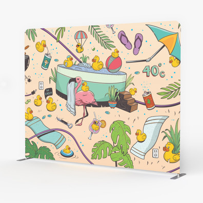 Mockup of 10'x8'' Backdrop - Freeflow/Fantasy