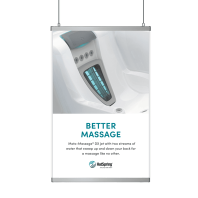 Hot Spring Snap Barn Poster 24" x 37" with hanger on a white background