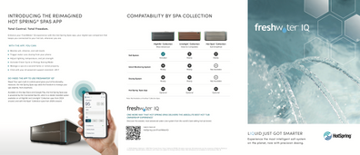 Hot Spring FWIQ Mini Brochure outside. 