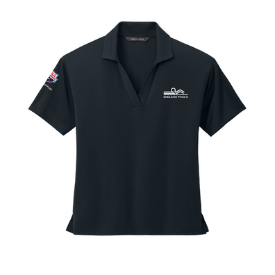 EP USAS Mercer+Mettle Ladies Stretch Jersey Polo front on white background. 