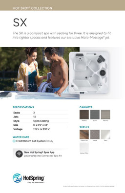 2026 Hot Spot Collection Spa Stand Graphic Set 11 x 17 PK 6 (Coming Soon)