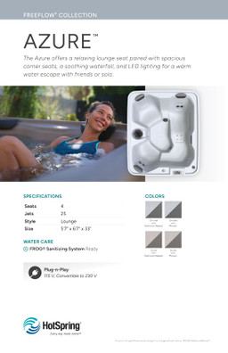 2026 Freeflow Collection Spa Stand Graphic Set 11 x 17 PK 5