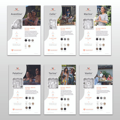 2026 Vacanza Series Spa Stand Graphic Set 11 x 17 PK6 (Coming Soon)