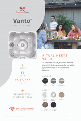 2026 Vacanza Series Spa Stand Graphic Set 11 x 17 PK6