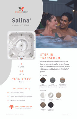 2026 Paradise Series Spa Stand Graphic Set - 11 x 17 Pk6 (Coming Soon)